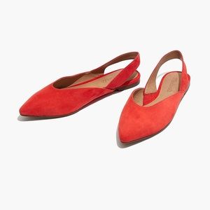 Madewell Ava slingback flat in suede